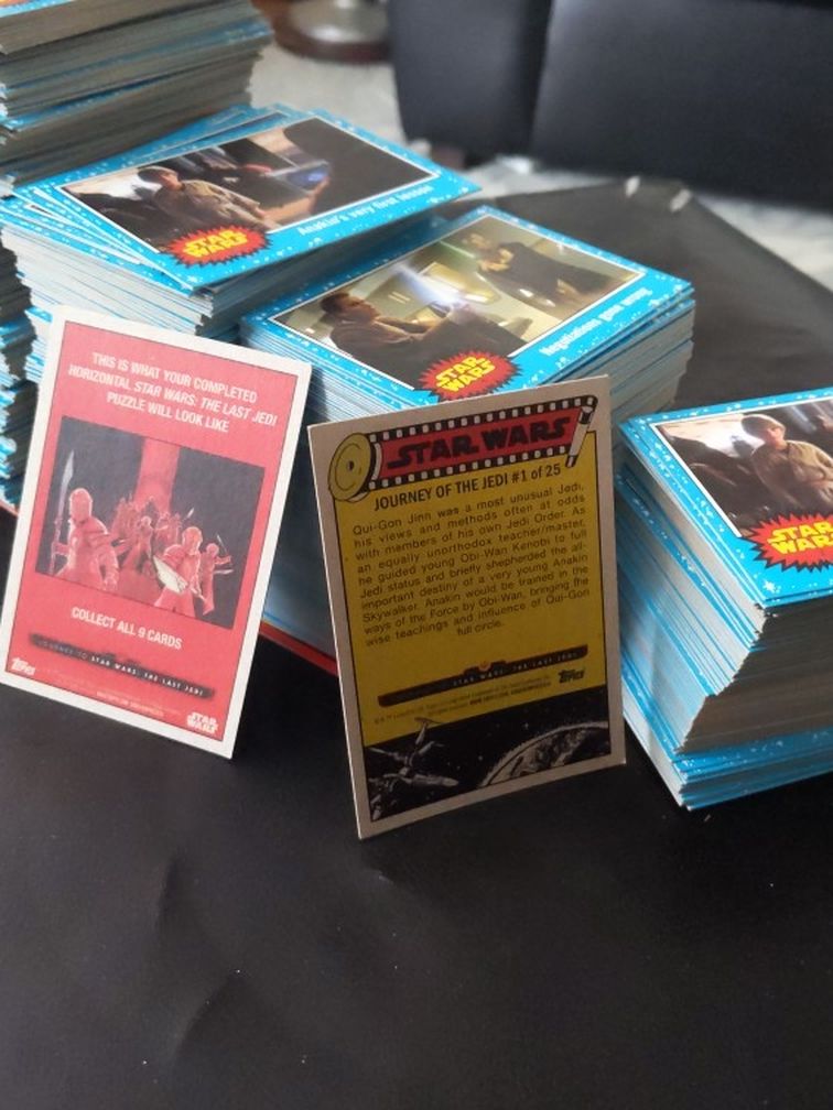 Mega Lot Of Star Wars Cards. Not 1977. New Series same 77 Blue boarder