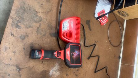 Milwaukee inspection camera ( 4 foot cord ) WITH 2.0 battery and charger
