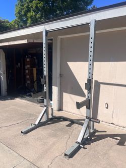 Cap deluxe squat rack for weights (no weights included)