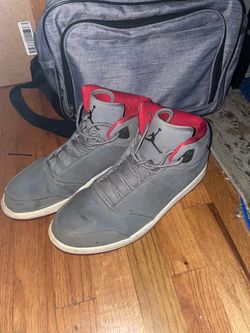 Nike Air Jordan 1 Flight 5 Premium Grey/Red High Tops – Men’s Size 12