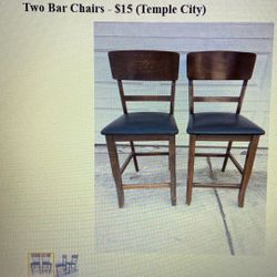 2 Bar Chairs