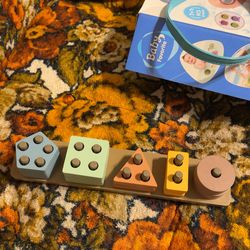 Wooden Montessori Educational Stacking Toy for Baby/Toddler/Kids