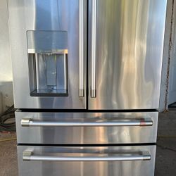 GE Café four-door stainless steel fridge