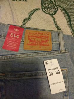 NWT Levi's Mens Jeans Size 30x30 514s. $30