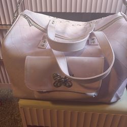 cute pink duffel bag