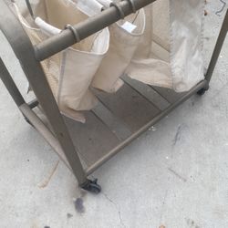Laundry Cart And Clothes Rack