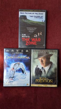 The War Zone, Stargate Continuum, Road to Perdition, DVD movies