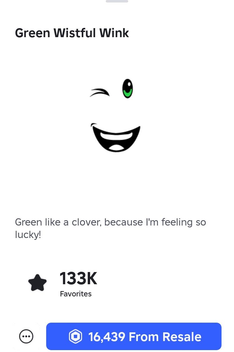 Roblox limited wistful Wink