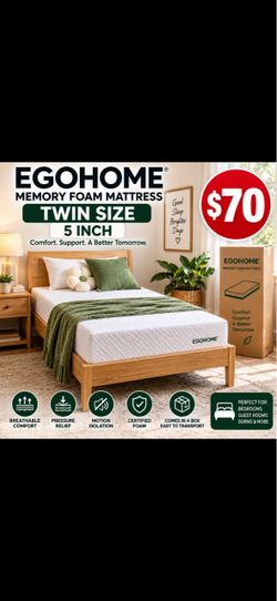 Título: Twin Memory Foam Mattress 5