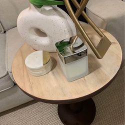 Walnut Side Table 23 X 19 