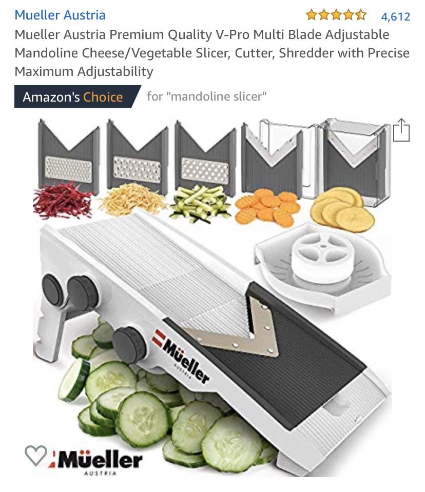 Brand New Mueller Austria Mandoline Cheese Vegetable Slicer
