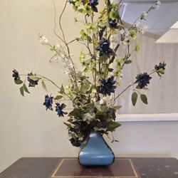 Artificial Flower Arrangement With Vase