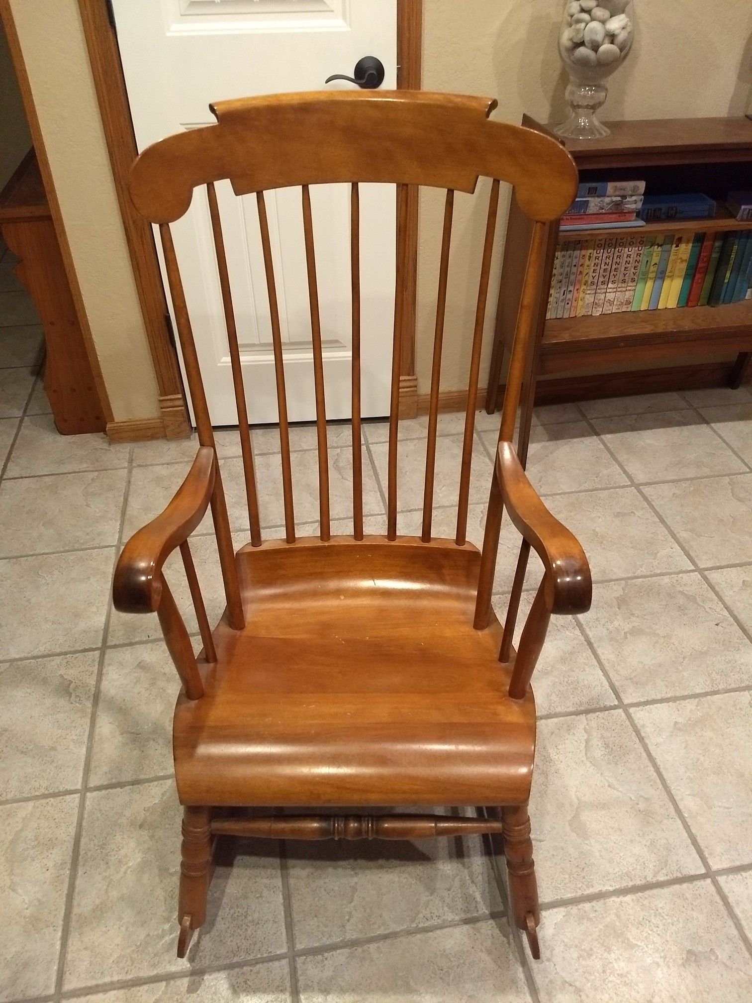 Antique Nichols and Stone Rocking Chair