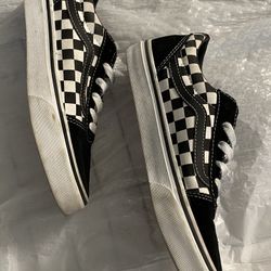 VANS Checkered Old Skool Black & White Shoes