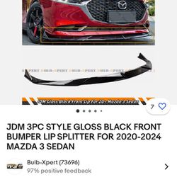 2020-2024 Mazda 3 Bumper Lip Splitter 
