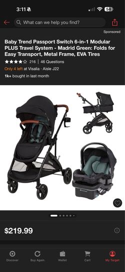 Car seat with stroller