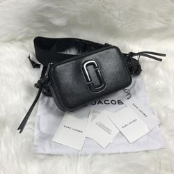 Marc Jacobs Colorblock Snapshot Crossbody bag   Black