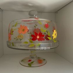 Beautiful medium size cake  and cookies stand with the lid