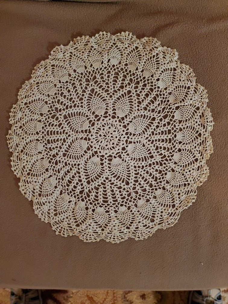 Vintage Hand Crocheted Dollies 