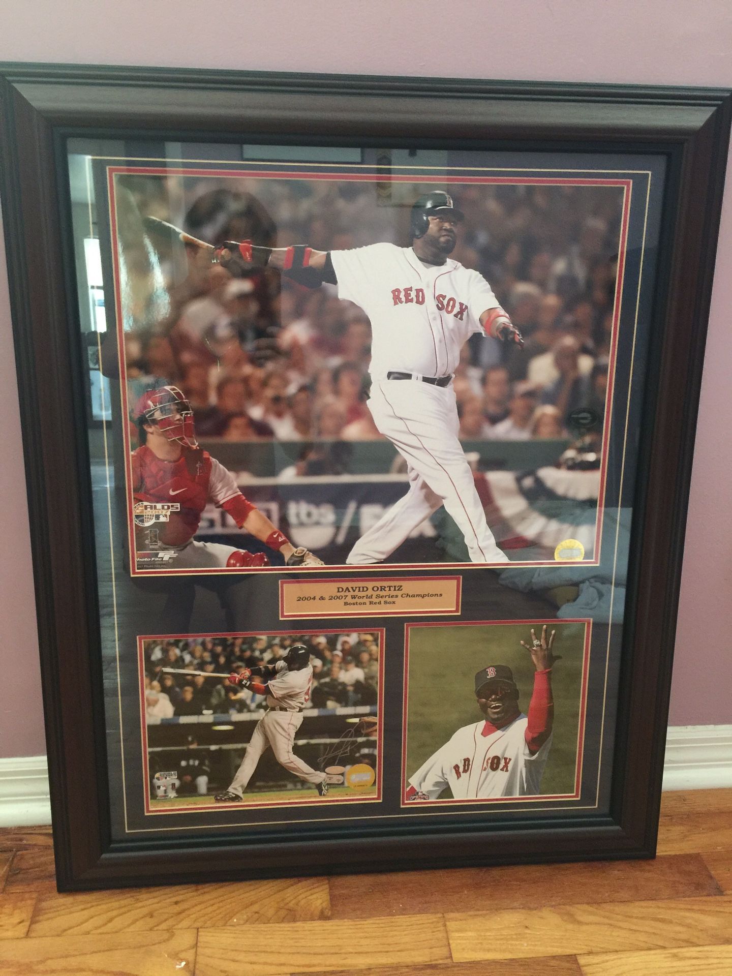 David Ortiz signed tall 32” W 26”