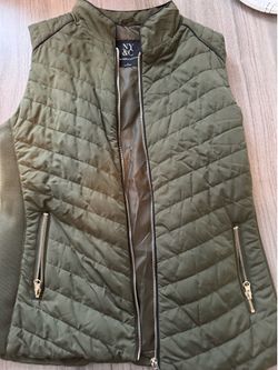 NYC olive vest extra small