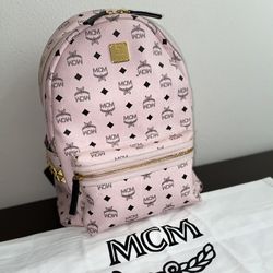 Pink MCM Backpack 