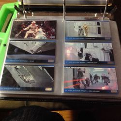 Around 117 topps StarWars trading cards from 1994