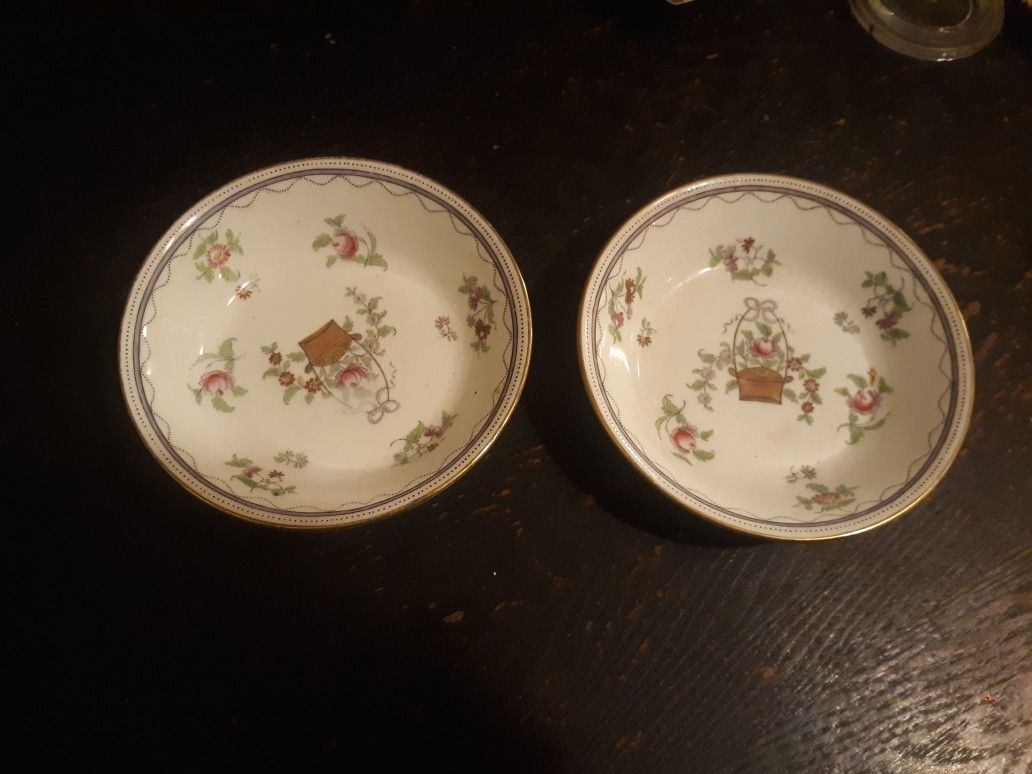 2 aynsley China small plates England authentic