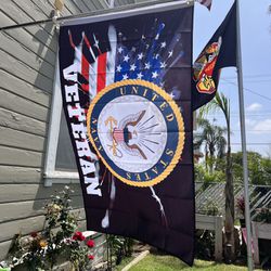 Navy Veterans Flag size 3ftx5ft 