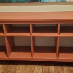 Burnt Orange Console / Storage Cube / Entry Table / Buffet /  TV Stand 