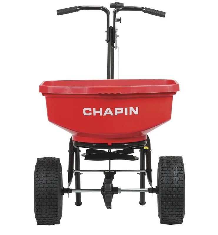 Chapin International 8301C 80-Pound Contractor Turf Broadcast Spreader, 1-Pack, Red