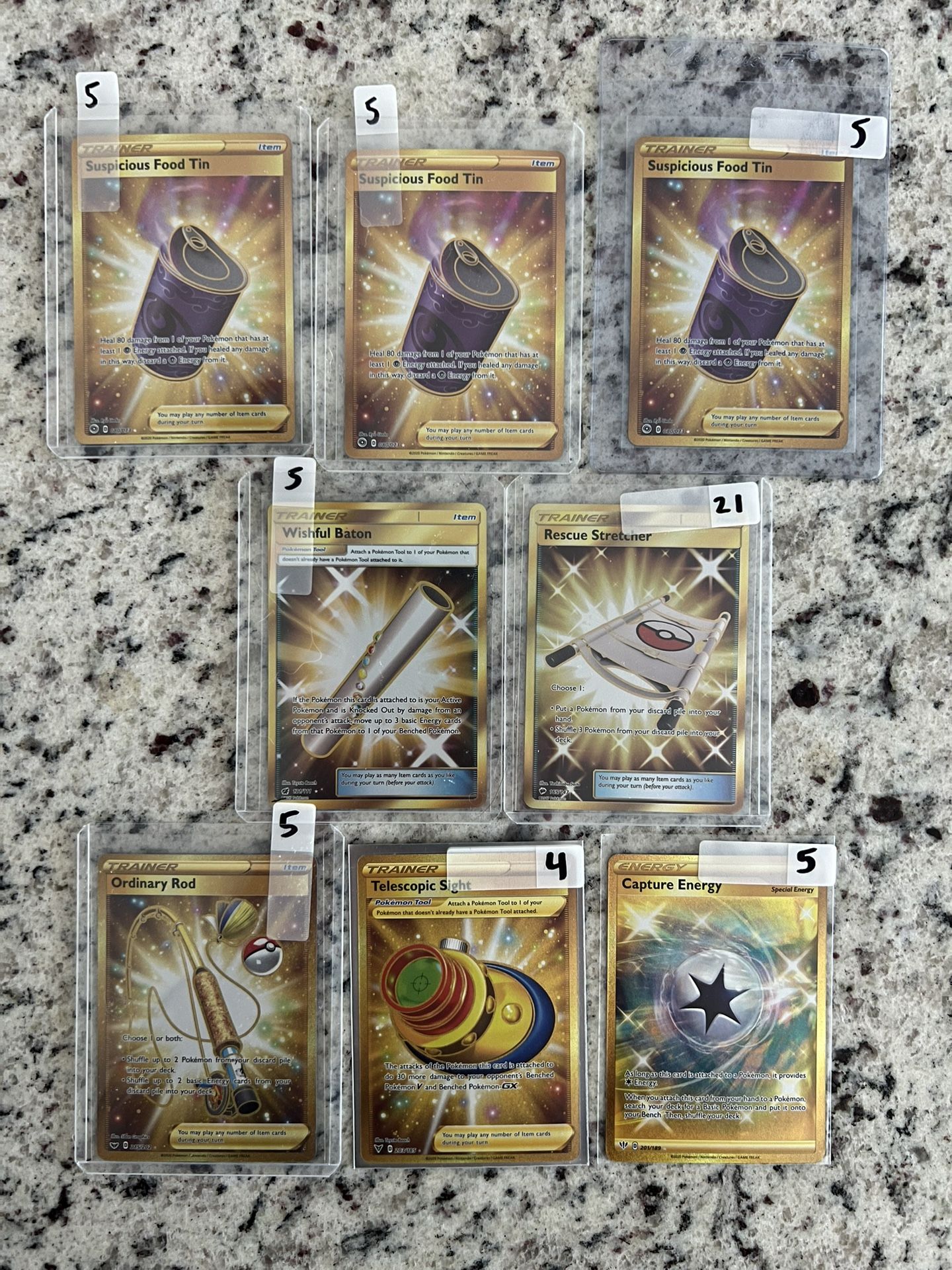 Pokemon Gold Cards