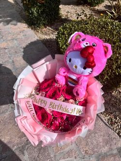 Hello Kitty Valentines Day Ramo Buchones