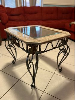 Marble & Glass Coffee Table