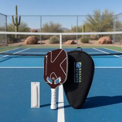 Pickleball Paddle USAPA Approved - Aramid Fiber T700 Carbon 20mm Core Edgeless Open Throat