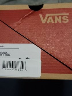 Brand New Van's Black On Top And White Bottoms