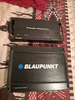 2 amplifiers work very well