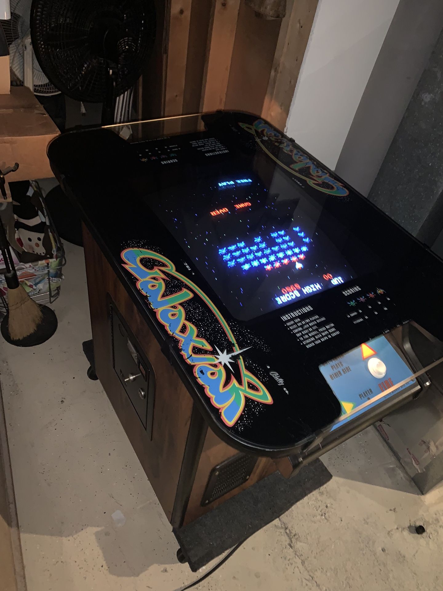 Galaxian Cocktail Arcade Game