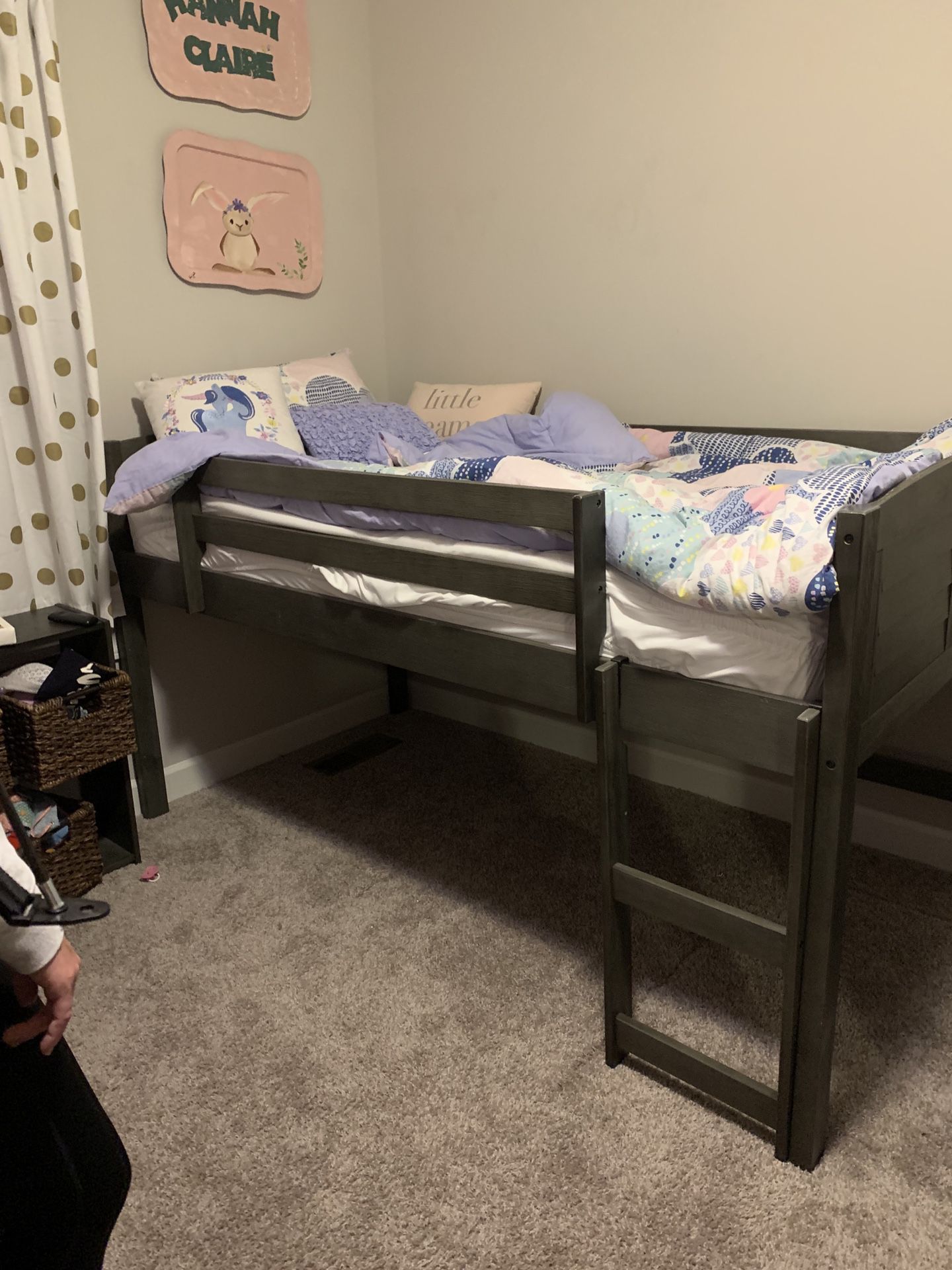 Ashley’s Raised Kids Bed With Dresser/storage