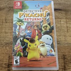 Nintendo switch- Detective Pikachu Returns 