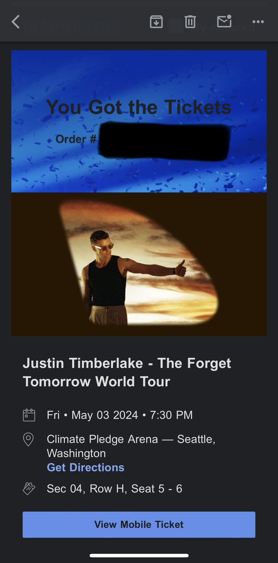 JUSTIN TIMBERLAKE - CLIMATE PLEDGE MAY 3