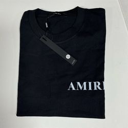 AMIRI Black Cotton Jersey Logo Graphic Crew Neck T-Shirt XL Short Sleeve