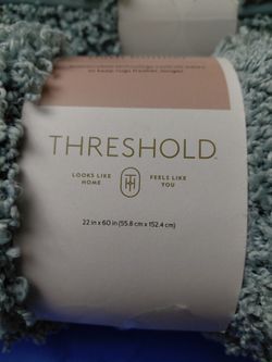 Threshold Bath Rug 22x60 Aqua
