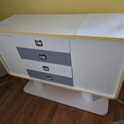 Unique Retro Console Cabinet