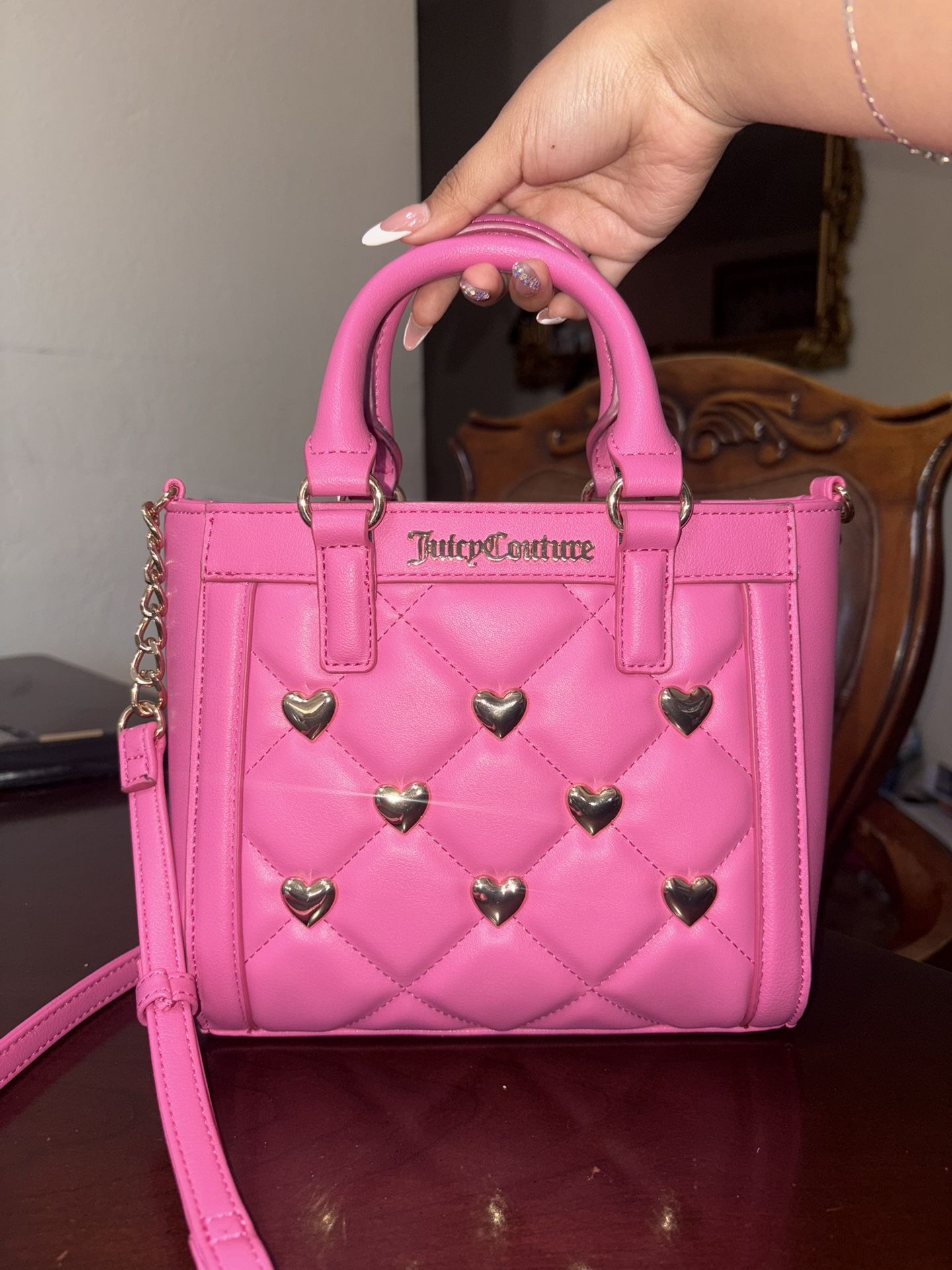 Juicy Couture Mini Pink Tote Purse/Bag