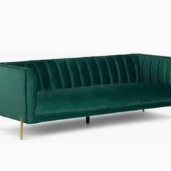 Green Velvet Couch - City Furniture - Discontinued