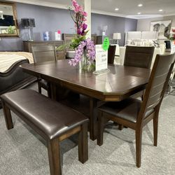 6 Pc Dining Table 