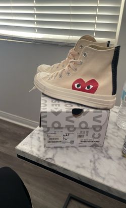 COMME DES GARÇONS PLAY X CHUCK 70 HIGH 'MILK'