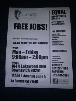 Great Job Opportunity!