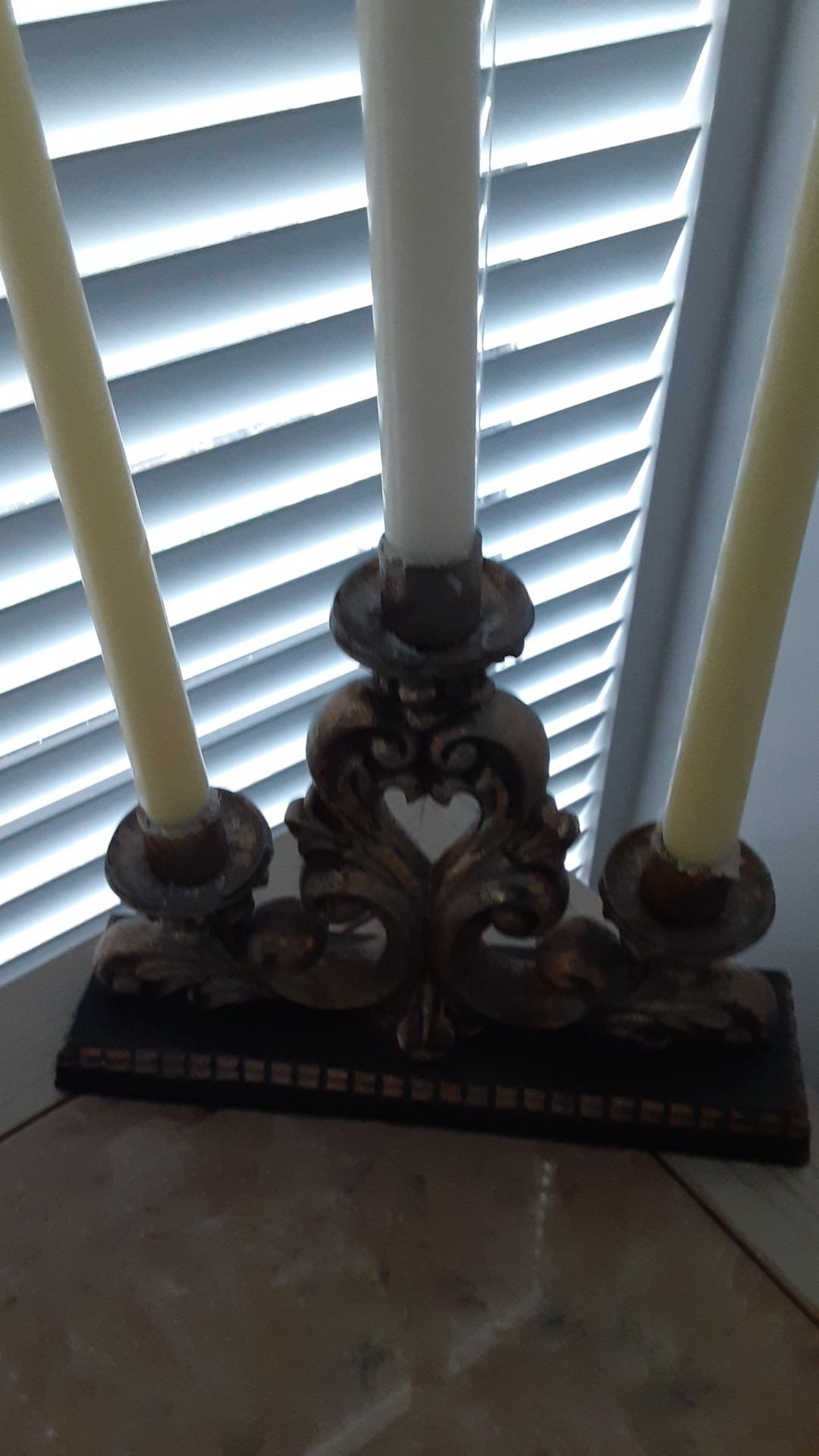Heavy holder candle whit candle
